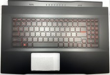 New MSI Katana GF76 Keyboard Backlit Red MS-17L1 MS-17L3 Palmrest Cover USA picture