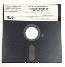 BRADY The Hidden Power of Lotus 1 2 3 Vintage Software 5.25 Program Floppy Disk picture