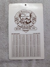 1984 Beagle Brothers Hex Table Peeks Pokes Reference Card Supplement Bros picture