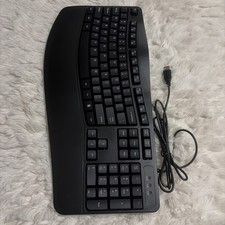 RECCAZR Ergonomic Keyboard, Wired Computer USB Keyboard with Wrist Rest picture