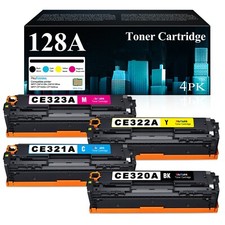 4 Pack Color CE320A Toner Set for HP 128A Laserjet Pro MFP CP1525n CM1415fnw picture