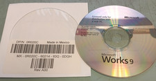 Microsoft WORKS 9 Software CD-ROM New PC Distribution Version X13-66561 (2007) picture
