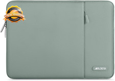 Vertical Laptop Sleeve Case Water Resistant Computer Bag Pocket 13.3