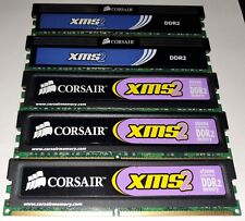 CORSAIR XMS2 10GB (Lot of 5 x 2GB) DDR2 PC6400 800 MHz Excellent Lightly USED picture