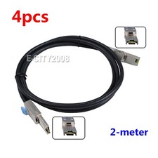 2m 28AWG EXTERNAL Mini SAS 26 Pin (SFF-8088) Male to  (SFF-8088) Male Cable-4pcs picture