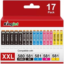 PGI 580 CLI 581 XXL Compatible for Canon Printer Cartridges 580 581 Multipack picture