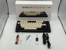 Inland MK MAX Retro 3Mode 75% Mechanical Keyboard - Black/White picture