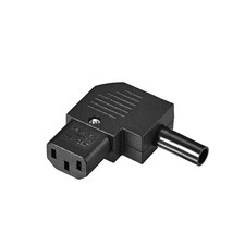 AC110-250V 10A Female IEC320 C13 Power Socket Adapter Connector Right Angle picture