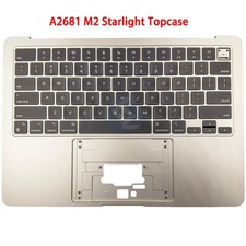 Grade A Starlight US Keyboard Topcase Battery A2669 Macbook Air 13