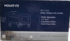 Mount It Steel Mobile CPU Stand 4.7-8.2