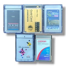 Vintage PCMCIA Communications Card Lot Psion Gold Compaq Relia Zoom Zonet picture