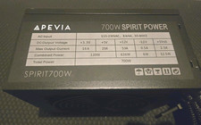 Apevia SPIRIT700W 700W ATX Power Supply 24-Pin 6+2 PCIe Black  picture