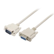 RS232 DB9 9 Pin Data Serial Cable Male to Female Straight Through 4.5FT picture