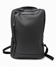Black Laptop Backpack, Padded Solid Pattern, Backpack Style in Black picture