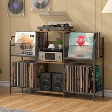 Record Player Stand with Vinyl Storage, Record Storage for 350+ Albums, Tunta... picture