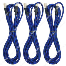 3Pack Heavy Duty USB Charging Cable 6Ft For iPhone 11 XR 8 7 6 iPad Charger Cord picture
