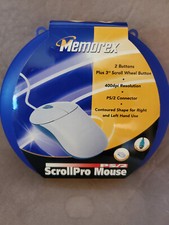 Memorex ScrollPro PS/2 scroll wheel mouse, vintage picture
