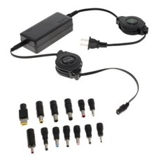 ReTrak Premier Series Retractable Universal 65W Laptop Charger with 13 tips picture