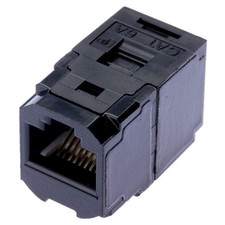 PANDUIT RJ45 Relay Jack (JJ Adapter) Cat6A Compatible Black picture