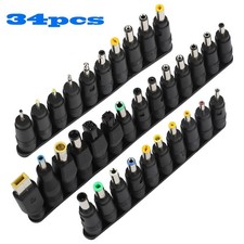 34Tips DC Power Plug Set Jack Kit Universal Supply Charger Adapter for PC Laptop picture