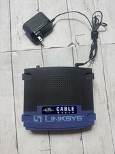 Linksys BEFCMU10 Ver 4 Black Cisco Cable Modem With USB And Ethernet Connections picture