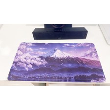 Aesthetic Sakura & Fuji Oversized Mouse Pad 23.6