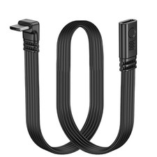 LANMINGLEL Short 90 Degree USB Type C 2.0 Flat Cable,PD 65W C 50cm/1.64ft  picture