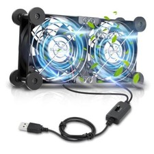 ELUTENG Dual Cooling Fan with Temperature Controller 80mm picture