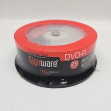 Gigaware DVD-R Recordable Discs 25 Pack 16x 4.7GB 120min Blank Media Spindle picture