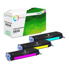TCT 3PK 502A Toner Set Q6471A Q6472A Q6473A For HP Color LaserJet 3600 3800 picture