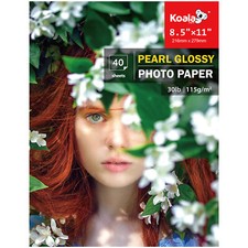 Lot 40-500 Koala 30lb Inkjet Photo Paper 8.5X11 Glossy, Semi-Gloss, Pearl Glossy picture