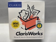 New Sealed Vintage Apple Macintosh ClarisWorks Software - Complete Software 1991 picture