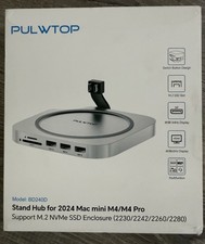 Pulwtop Mac Mini Pro M4 Dock Stand 9in1 SSD enclosure DP 4K 144Hz & HDMI 4K 60Hz picture