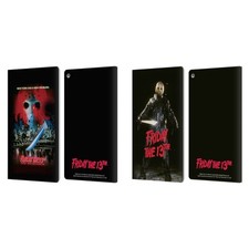 OFFICIAL FRIDAY THE 13TH PART VIII GRAPHICS LEATHER BOOK CASE FOR AMAZON FIRE picture