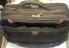 Wenger Mainframe 16in Padded Nylon Laptop Briefcase Case Bag Black, used, Nice. picture