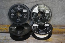 HATCHBOX PLA 3D Printer Filament 1.75mm 1kg Lot 4 True Black White Spool Rolls picture