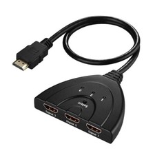 4K 1080P 3x1 HDMI Switcher Cable Adapter 3 In 1 Out Switch PC To TV Monitor picture