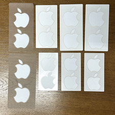 Authentic Apple White Logo Sticker Decals iPhone 8 Sheets for 16 Stickers Total picture