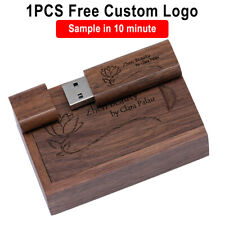 Photography Gift Box USB 2.0 Flash Drive Free Logo Wooden Pen Drive 64GB 32G 16G picture