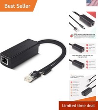 Plug and Play Gigabit PoE Splitter with Overvoltage Protection and 12V Output picture