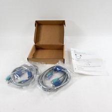 NEW - Lot of (2) IBM NetBAY KVM Console Cable Set 7Ft VGA PS/2 (09N9704) picture