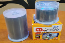 PNY CD-R 50 Pack NEW Sealed + E 3 works CD-R 100ct Spindle 80 Min 700MB 150 ish picture