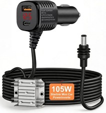 Dual-Port 105W Boost Power Supply for Starlink Mini - Travel Expert Design picture