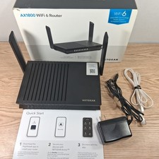 Router NETGEAR 4-Stream AX1800 WiFi 6 Router (RAX20-100NAS) - Works picture
