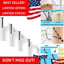 Compact 400-Piece Cable Clips in 4 Sizes - Neat and Safe Wiring Solution picture