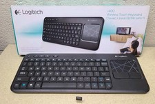 Logitech K400r Wireless Keyboard + Touchpad — Black — w/ USB Unifying Receiver picture