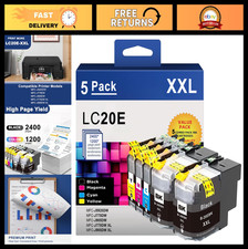 Super High Yield Ink Cartridges 5-Pack Replacement for Brother MFC Printers picture