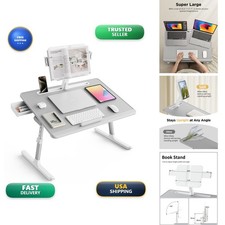 SAIJI K10-G-3-US Laptop Desk for Bed XXL Extra Large with Book Stand picture