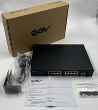 BV-TECH POE-SW1602G 16-PORT GIGABIT POE+ ETHERNET UPLINK NETWORK SWITCH  picture