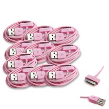 10X 6FT USB SYNC DATA POWER CHARGER CABLE APPLE NEW IPAD IPHONE IPOD TOUCH PINK picture